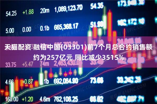 天猫配资 融信中国(03301)前7个月总合约销售额约为257亿元 同比减少3515%