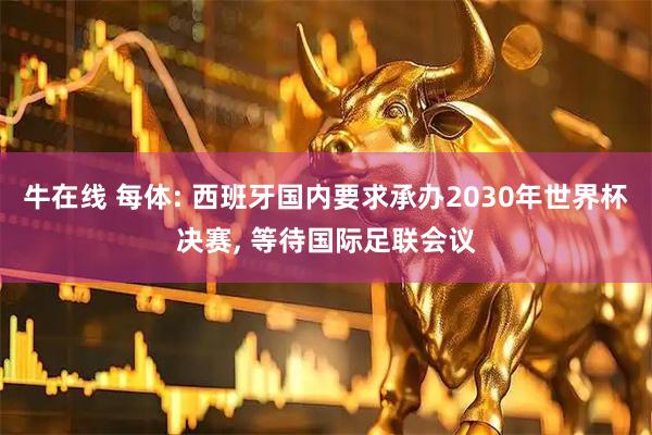 牛在线 每体: 西班牙国内要求承办2030年世界杯决赛, 等待国际足联会议